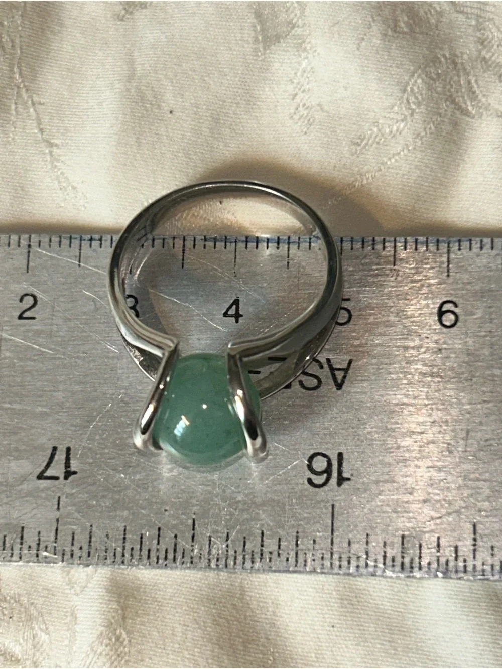 Vintage Sterling Silver Interchangeable Gemstone Ring- 5 colors